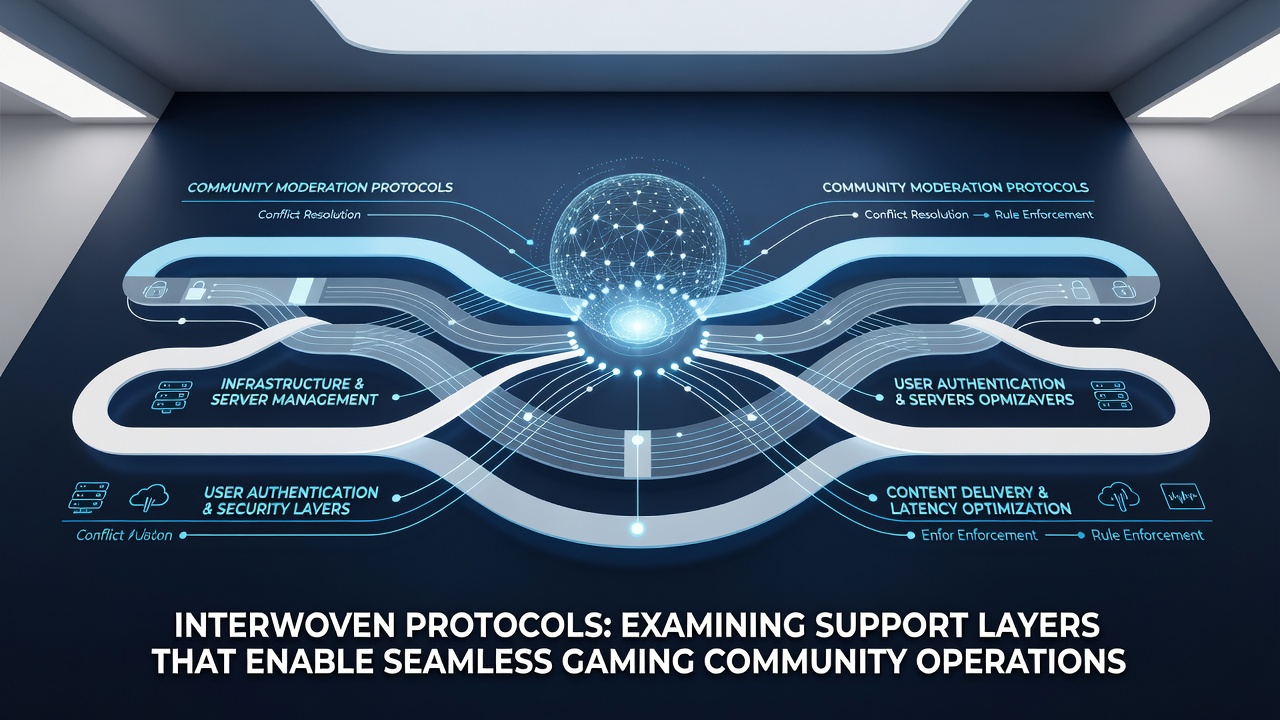 Illustration of protocol flow between game servers, moderation dashboards, and player reporting interfaces
