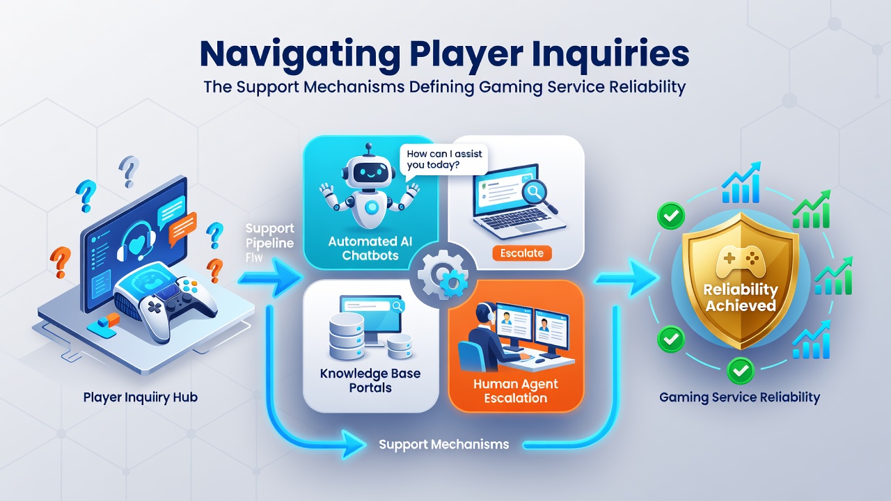 Dashboard showing gaming support analytics and ticket resolution statistics