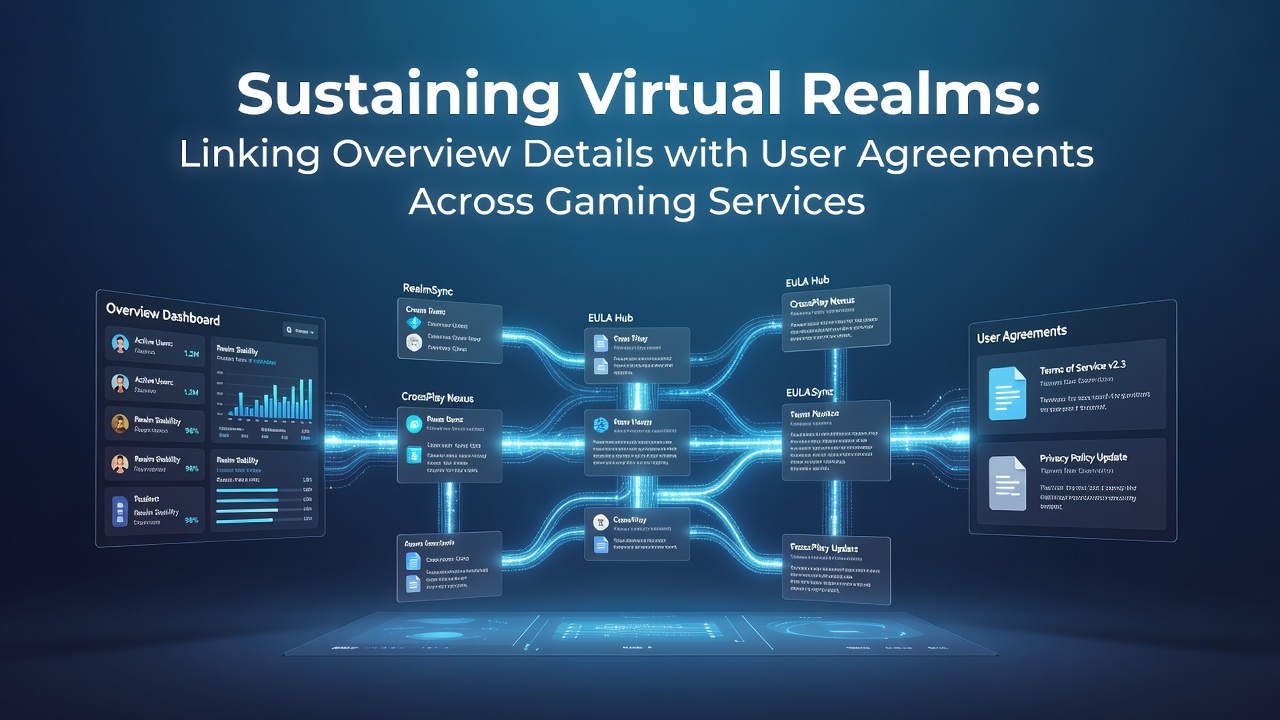 Detailed view of user agreement sections linked from service overview pages in gaming platforms